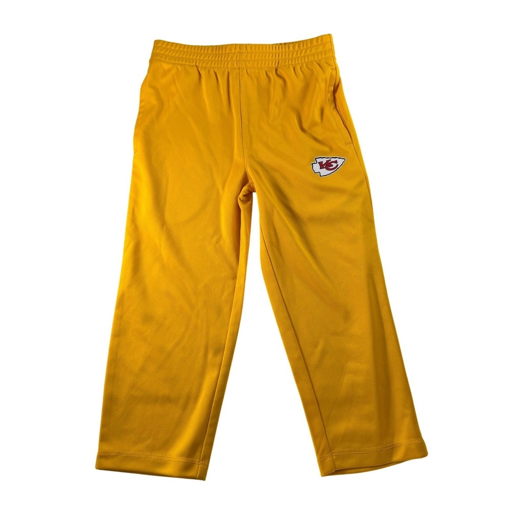 Kansas City Chiefs Toddler 3T Gold Track Pants NFL Team Apparel Kids NEW
